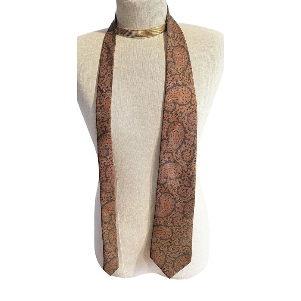 Vintage Coach Italian Silk Paisley Tie